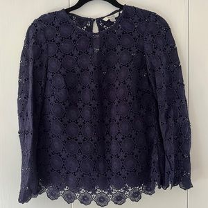 Boden crochet top with camisole, size 2